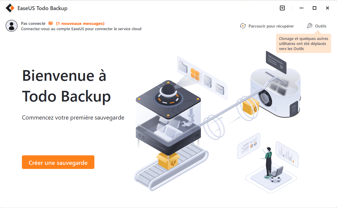 Sauvegarde EaseUS Todo